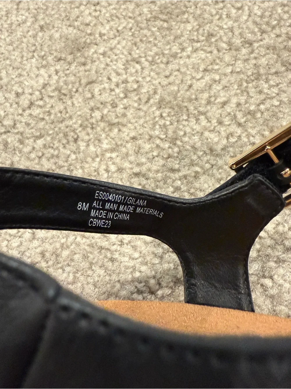 Eurosoft Women's Black Sandals size 8